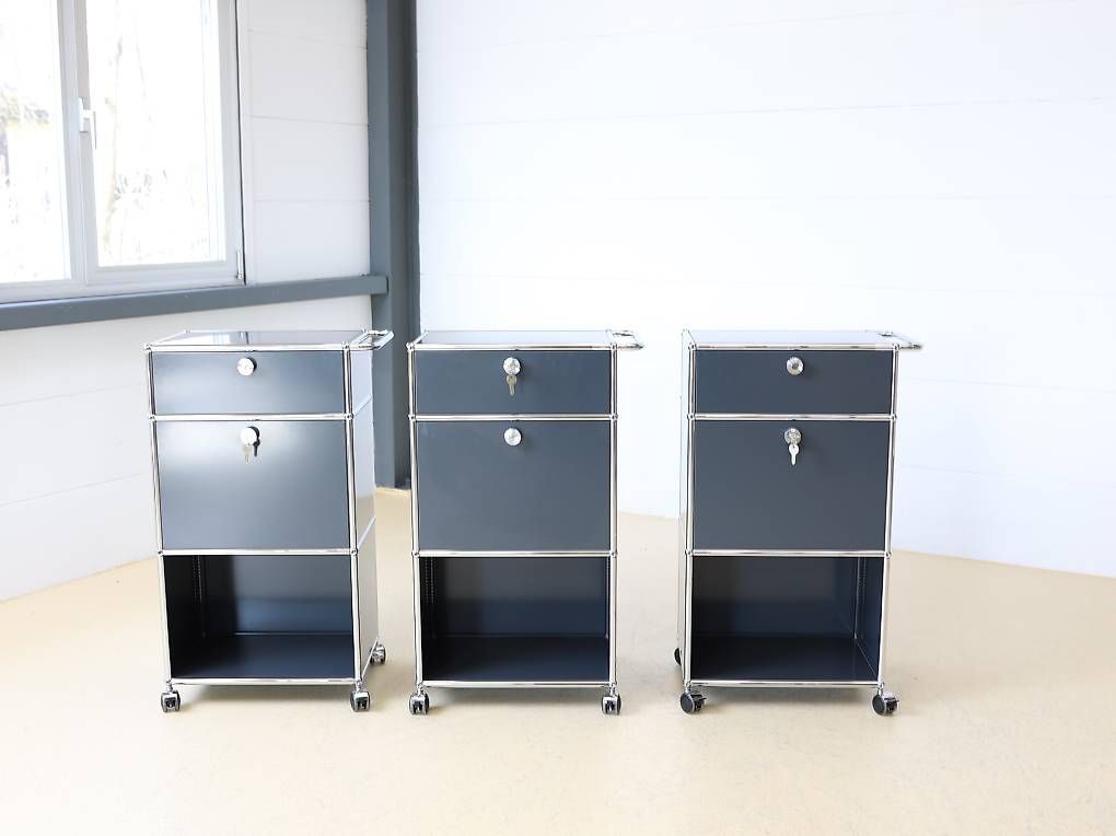 USM Korpus: USM Haller Trolley, Servierboy in Anthrazitgrau – Gebraucht aus Meinisberg von atelier_TILIJA 7
