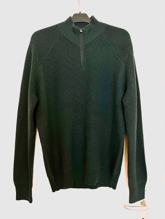 SFERA MEN REGULAR FIT Dark Green Pullover Mid-Zipper L / 40