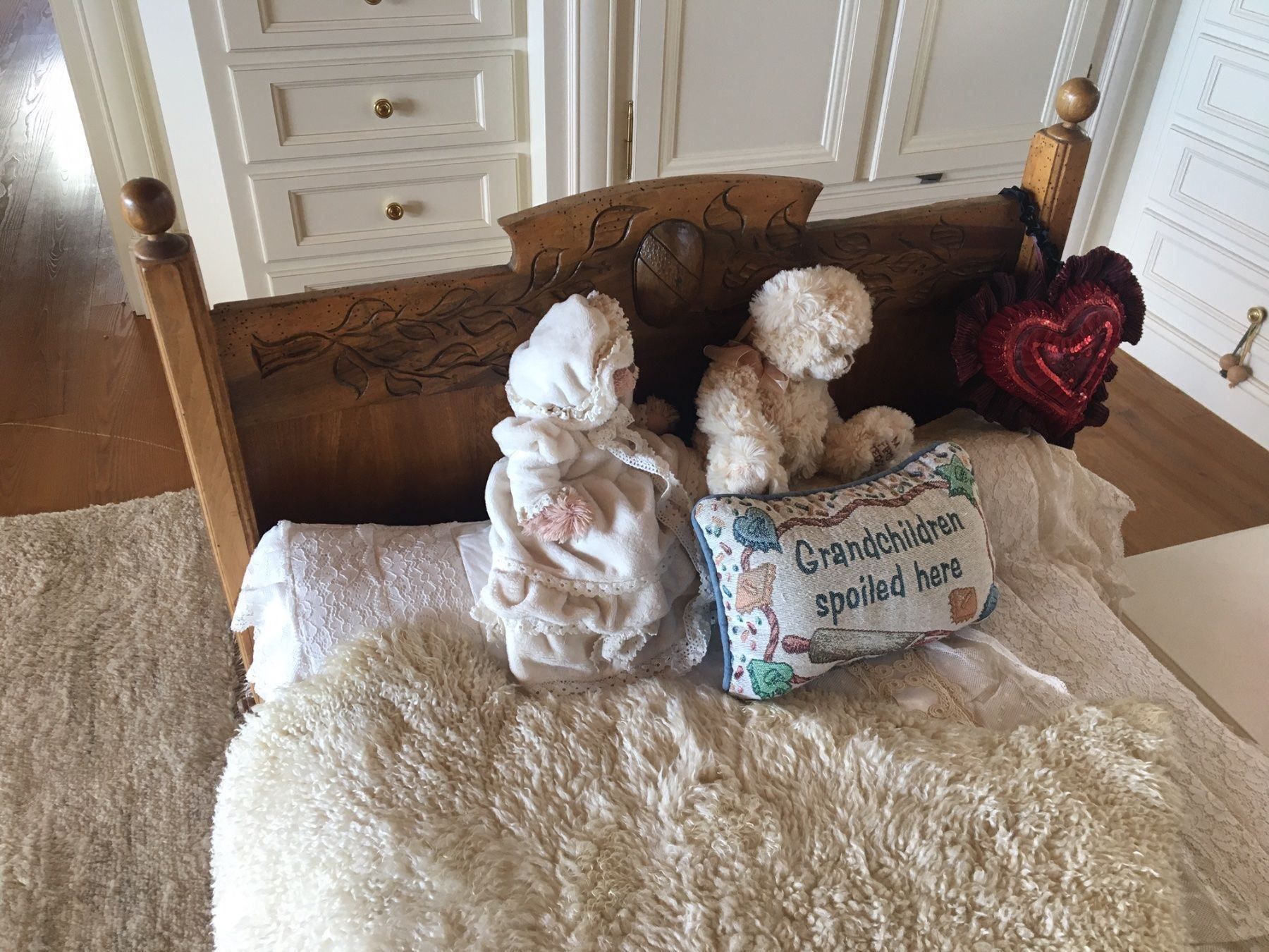 Betten: eine Rarität Jugendstil Kinderholzbett – Gebraucht aus Brione s. Minusio von BeatineWaldfee 1