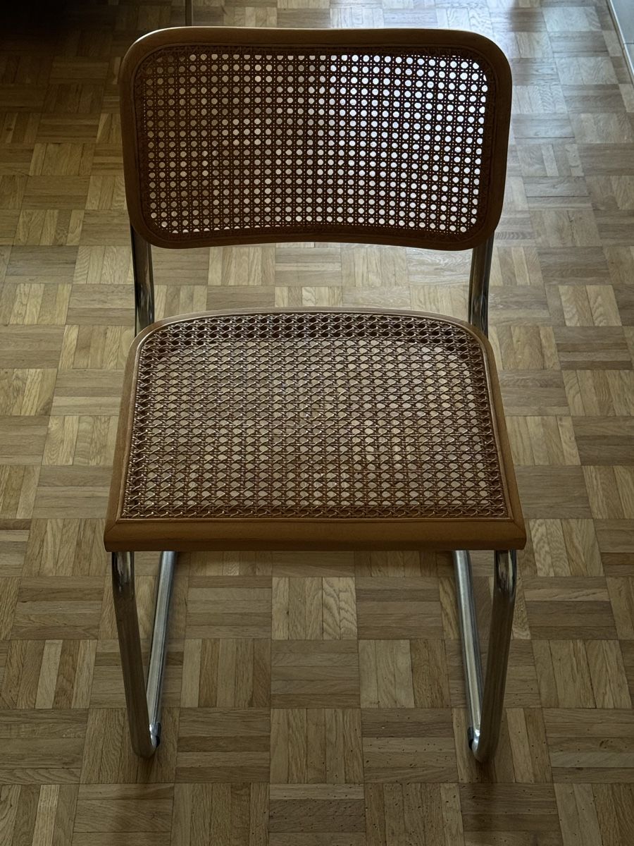 Chaises: Freischwinger mit Korbgeflecht ähnlich Thonet – D'occasion à Zürich par Fahrenhyde 8