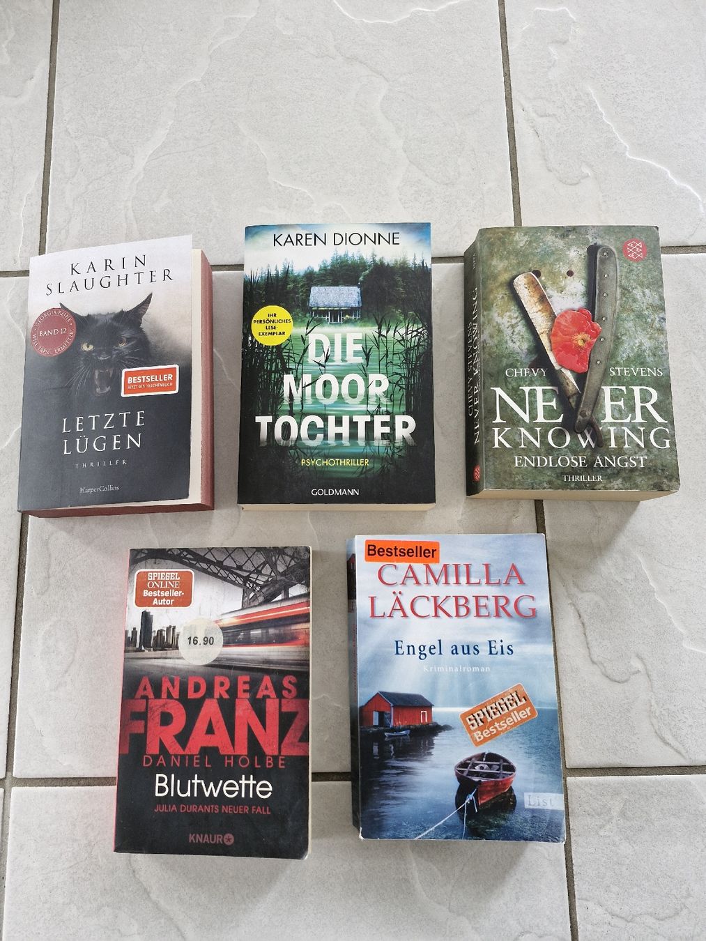 Livres: 5 Spannende Thriller – D'occasion à Frauenfeld par Kasico