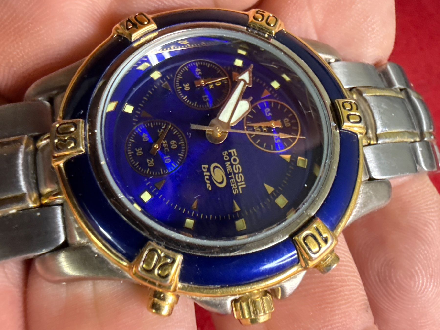 Fossil Uhren: Fossil Chronograph 38 mm – Gebraucht aus Pfeffingen von Allhandelklgwatches 1