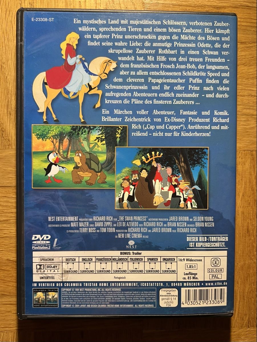 Tutti i DVDs: Die Schwanenprinzessin DVD – Usato da Rafz venduto da SaintCruz 1