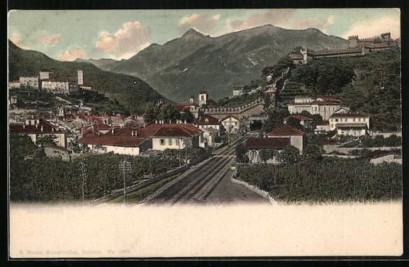 Ansichtskarten: AK Bellinzona, Ortsansicht – Gebraucht aus Berlin von bartko-reher