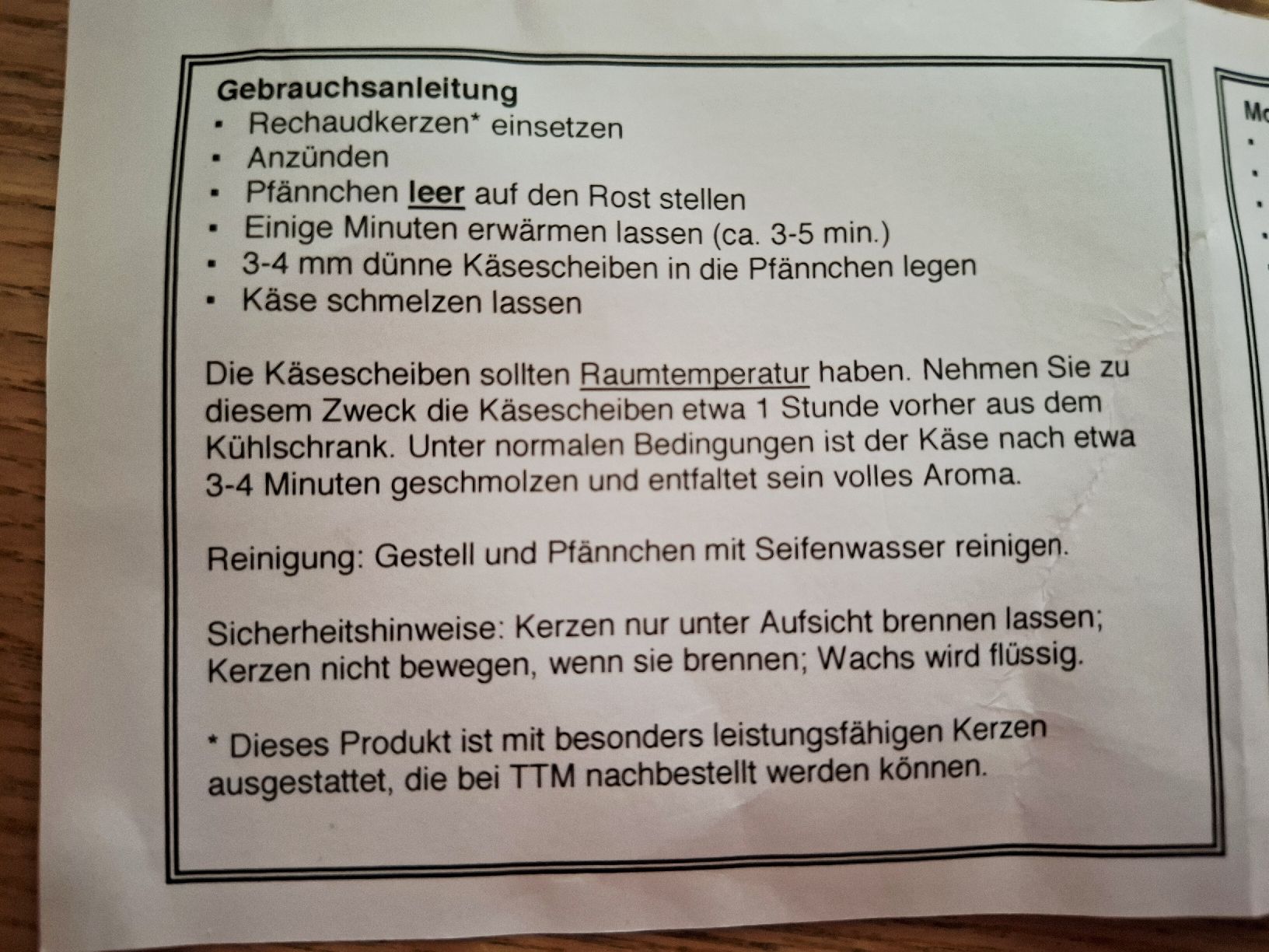 Küchengeräte: Raclette mit Rechaudkerzen "TWINY CHEESE" – Gebraucht aus Büren SO von cbs31 3
