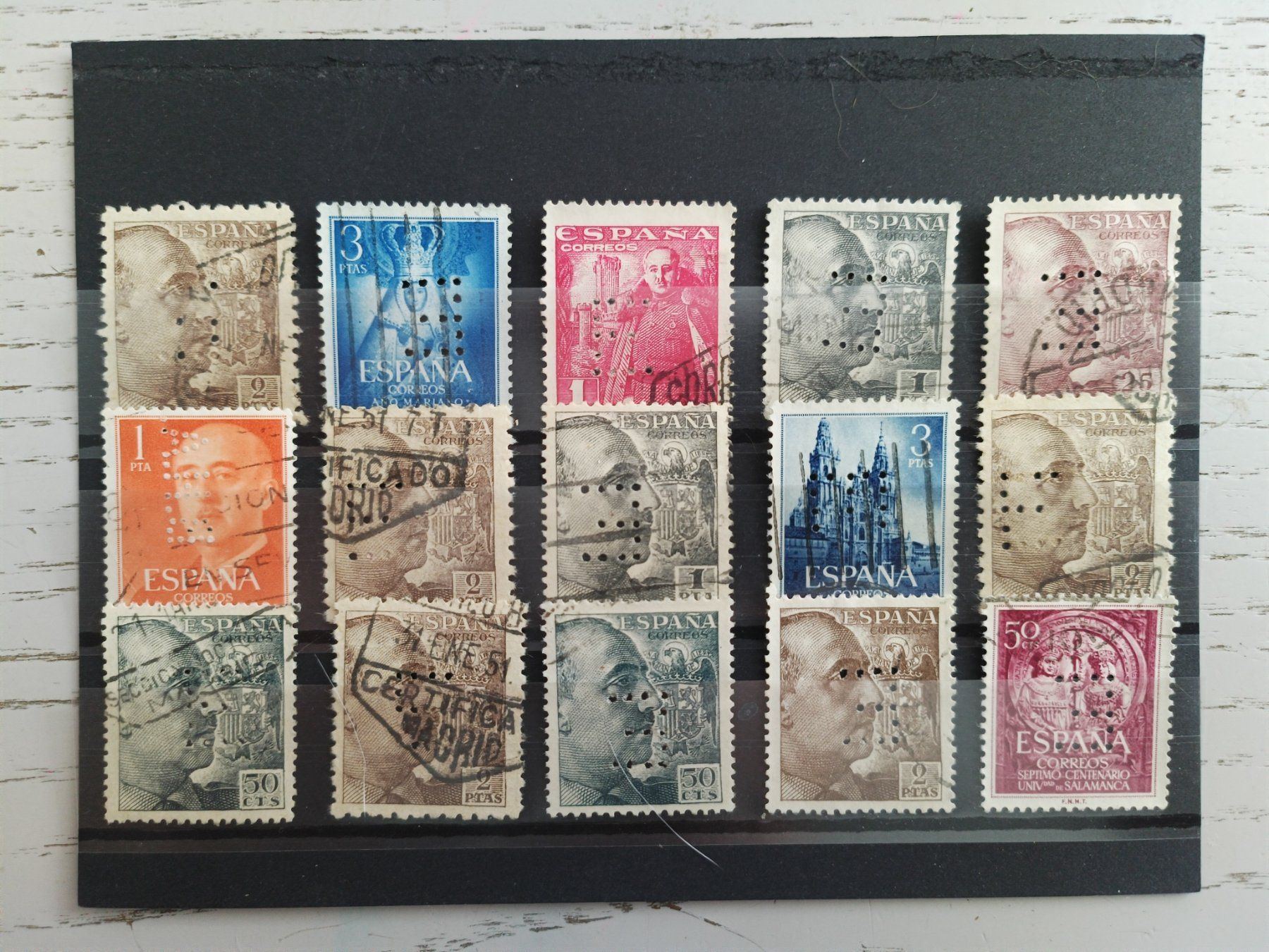 Alle Briefmarken: tolles Spanien PERFIN Lot gestempelt – Gebraucht aus Dübendorf von goeggi79