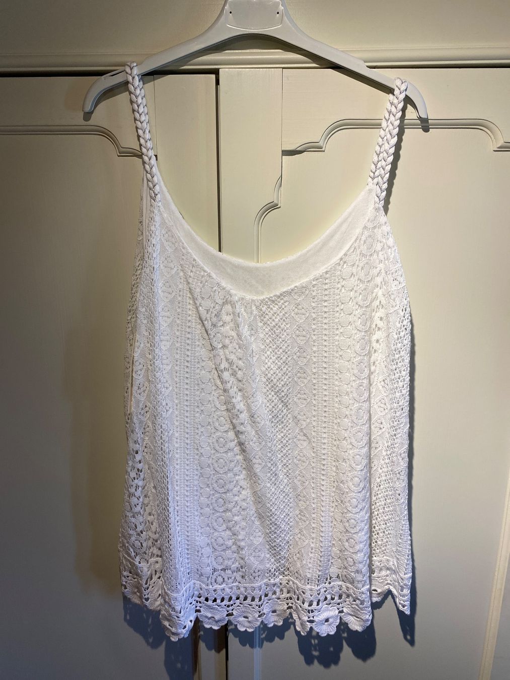 Tops: SPITZEN TRÄGER TOP VINTAGE-WEISS – Neu und originalverpackt aus Meienried von ManuelaBoutique 1