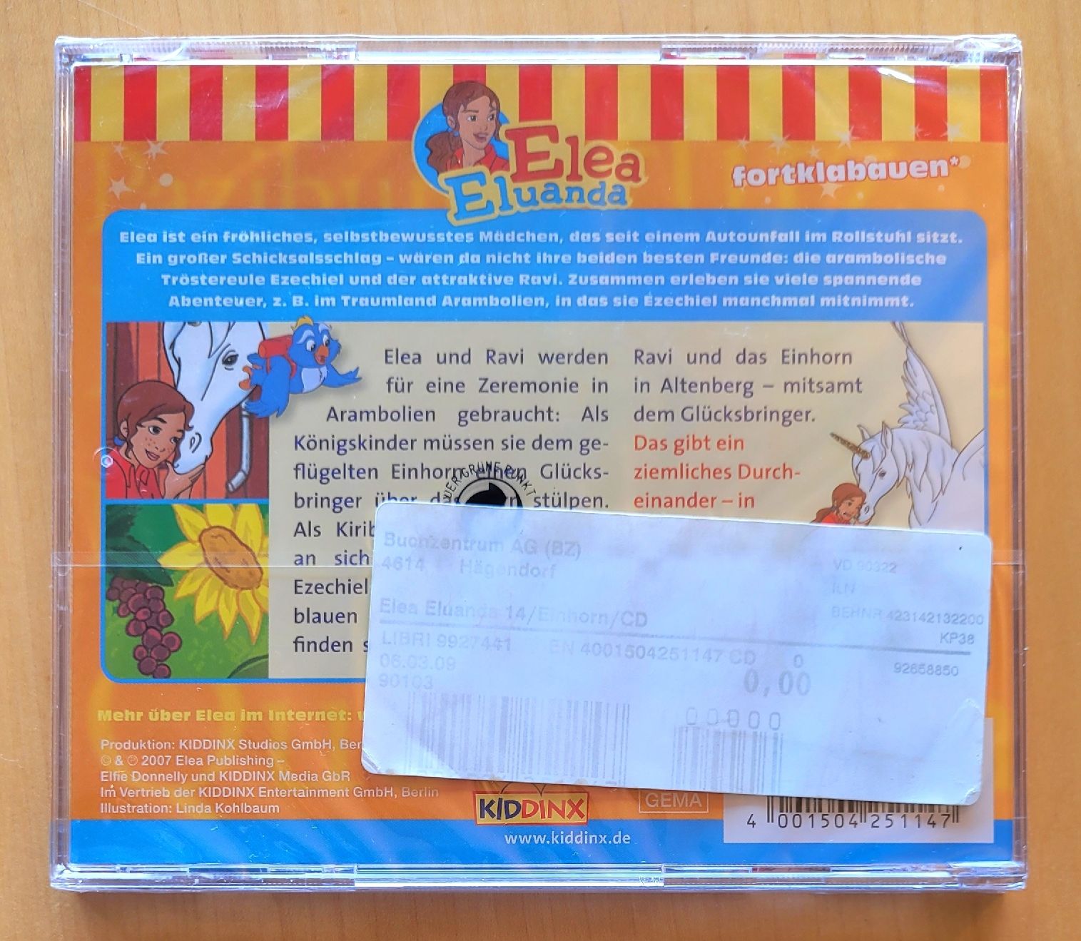 CD: CD Hörspiel - Elea Eluanda - Einhorn auf Abwegen – Nuovo e nell'imballaggio originale da Madiswil venduto da Laubfleck 1