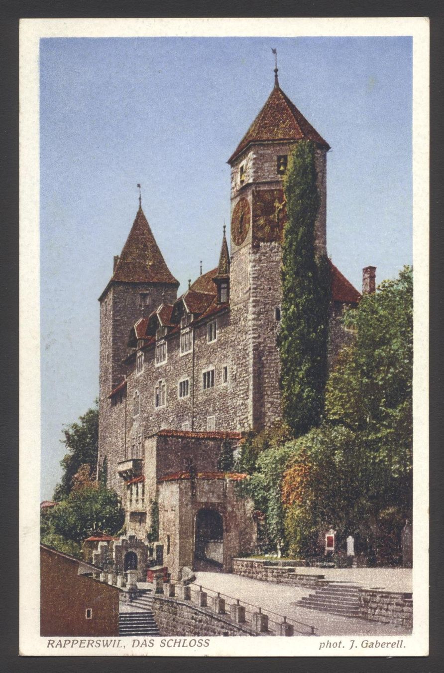 Cartoline postali: PK Rapperswil - Das Schloss – Usato da Siebnen venduto da Fstaehli