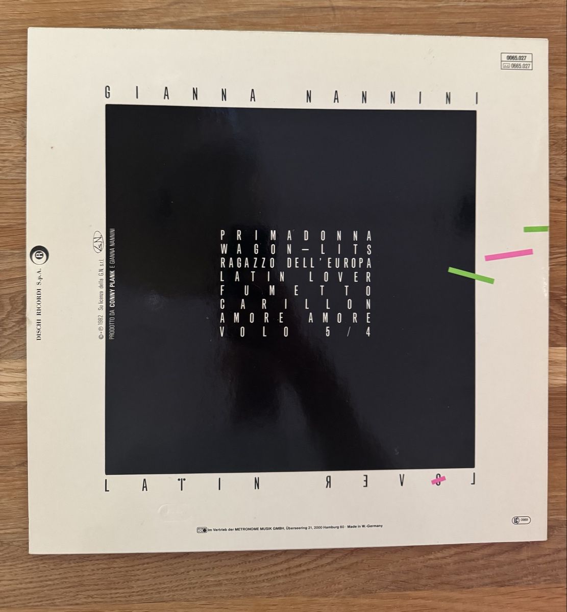 Dischi in vinile: Gianna Nannini Latin Lover Schallplatte 1987 – Usato da Rorbas venduto da BlackstarRecords 1