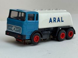 GB5- Faller AMS Mercedes 1620 Tankwagen Aral