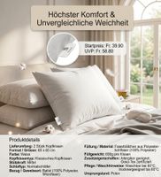 2x Microfaser Kopfkissen 65x65cm im Doppelpack ab 39.90