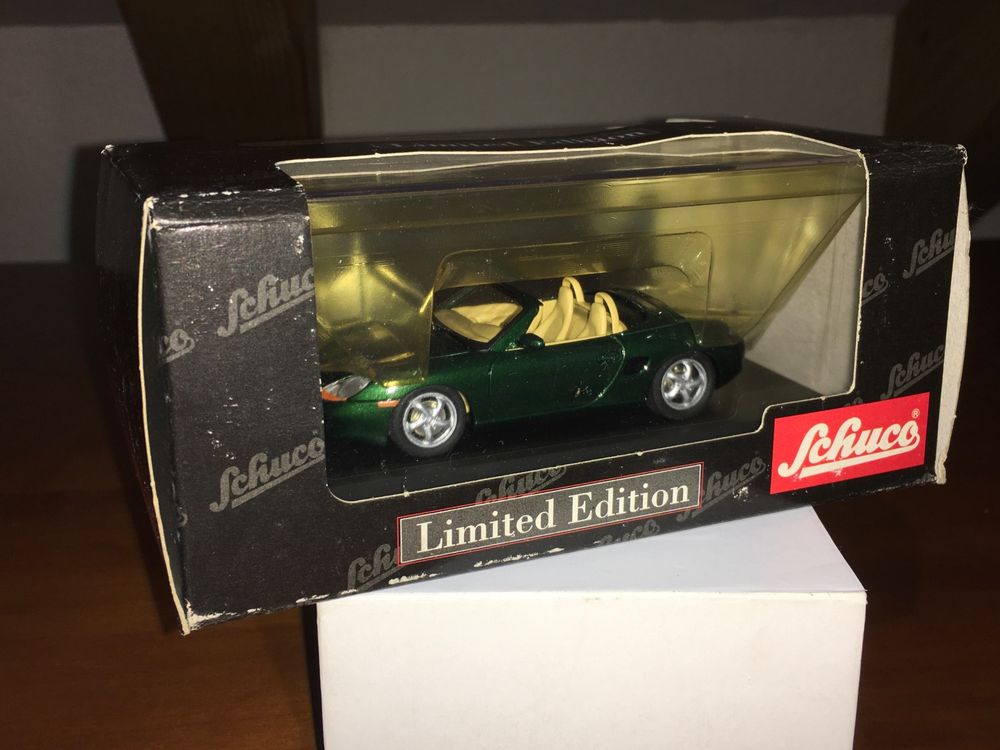 Miniature Porsche Boxster Bleu Iris - Minichamps 1/43 - Métallisée - Occasion