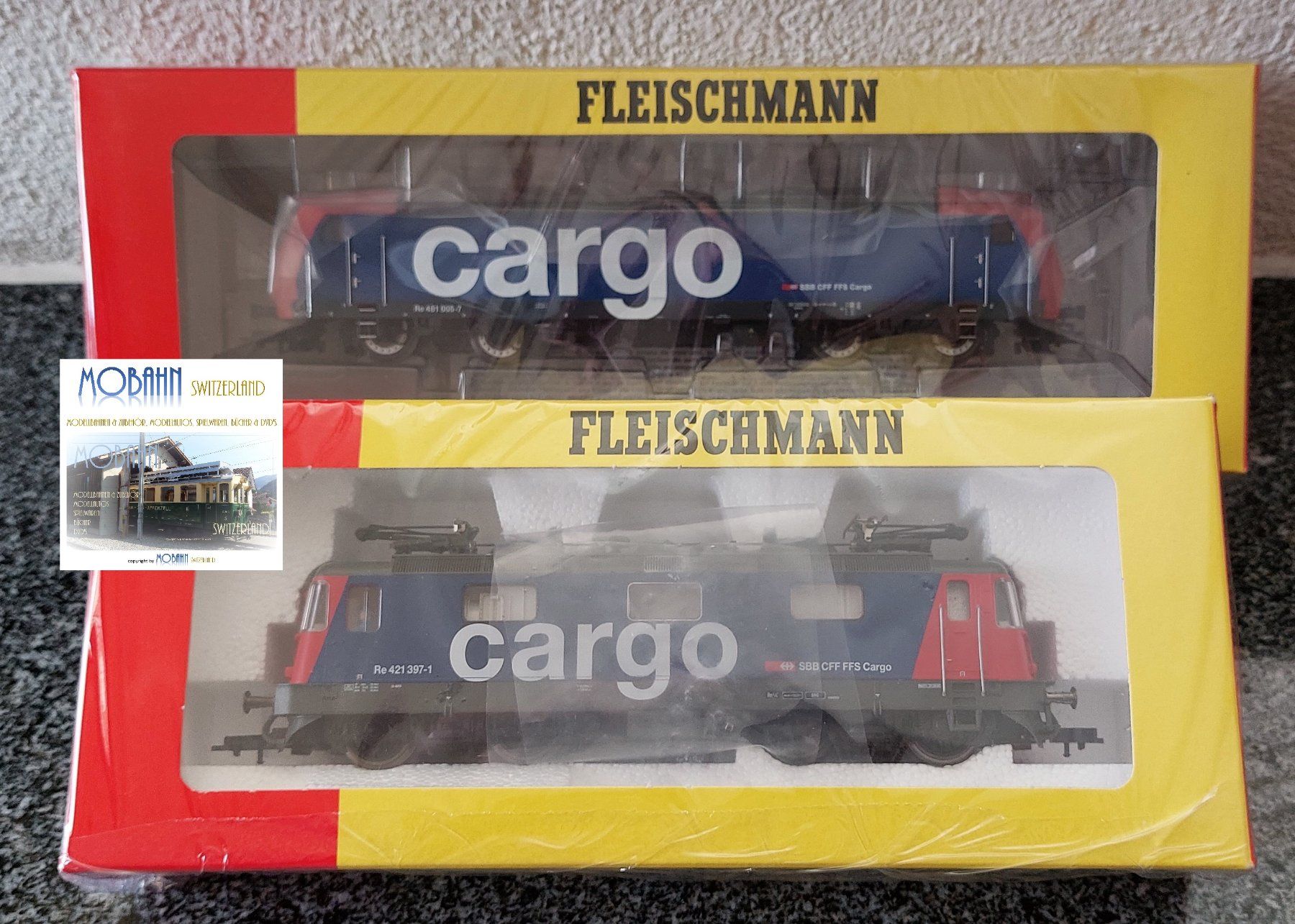 Fleischmann Trains électriques: Fleischmann - Mehrfachtraktion SBB Cargo BR 481/Re 421 – Neuf (Voir description) à Rotkreuz par MOBAHN-1zu87