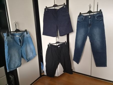 Damen 3er Pack Shorts & Jeans Gr. 46