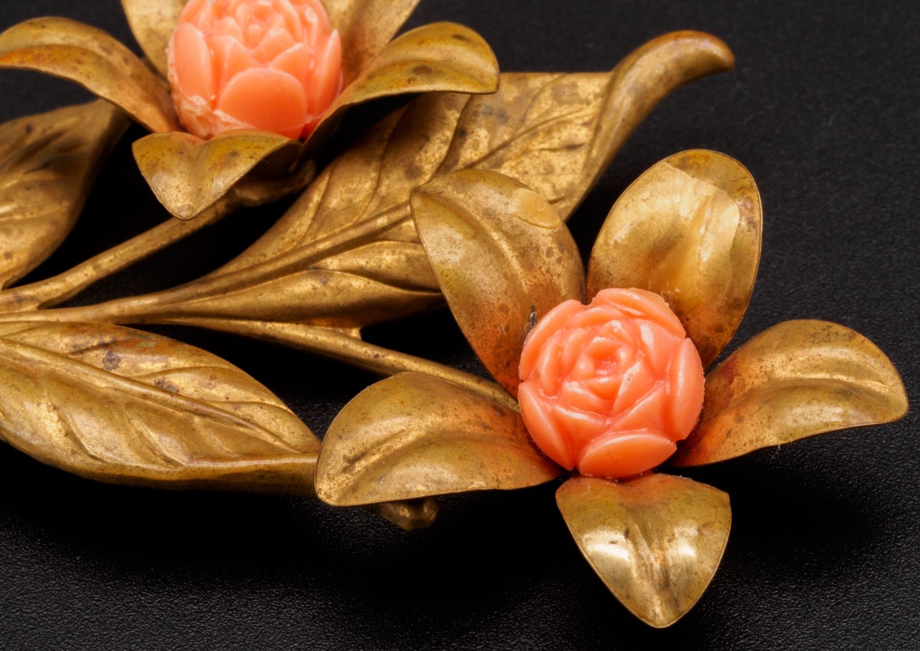 Broschen & Nadeln: Grosse antike Brosche in Blumenform; goldfarben – Gebraucht aus Zürich von nostalgic_treasures 4