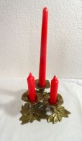Antiker Kerzenständer Kerzenhalter 3-flammig Messing 1960er