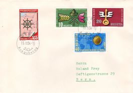 Nr. 316-19, auf FDC, SBK 110.-