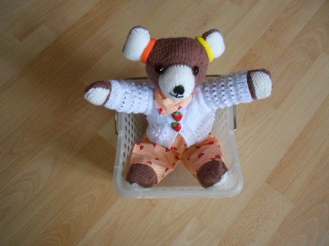 Bambole: Teddybär- Erdbeerbär HANDARBEIT – Nuovo (secondo la descrizione) da Flühli LU venduto da primula-47 1