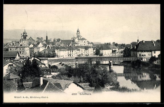 Ansichtskarten: Solothurn, Stadtansicht mit Brücke und  – Gebraucht aus Berlin von bartko-reher