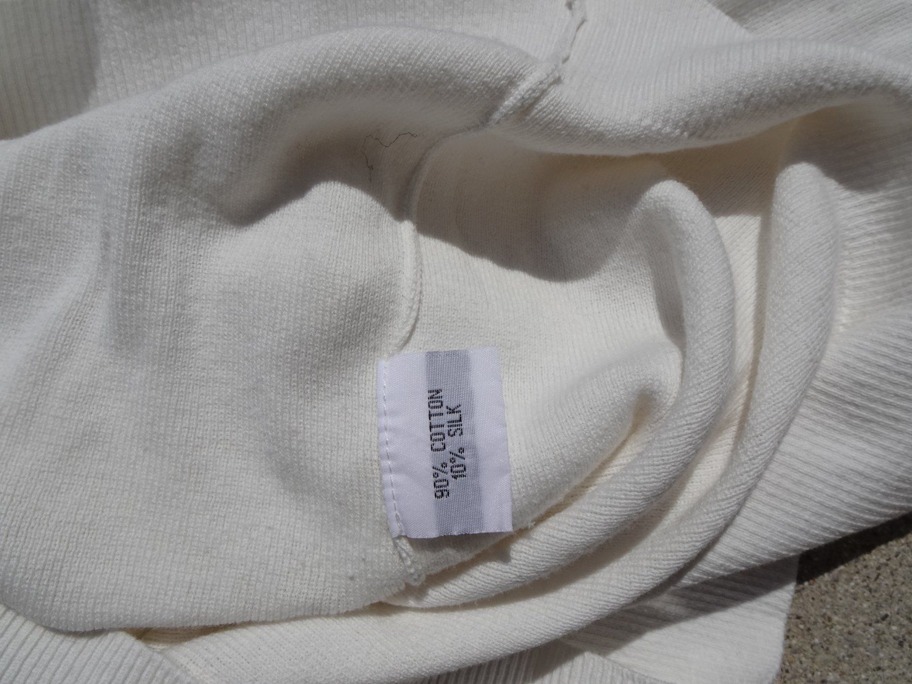 Maglioni & Felpe: Pullover weiss/creme Pauline Gr. M Seide Blumen – Usato da Winterthur venduto da blumeblau77 6