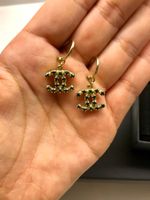 Vintage Chanel blue earrings good condition