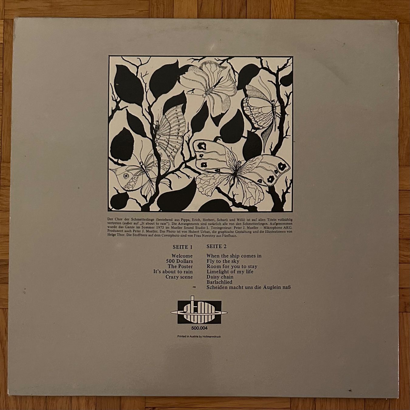 Dischi in vinile: LP - Schmetterlinge - Schmetterlinge – Usato da Breganzona venduto da Onairda75 1