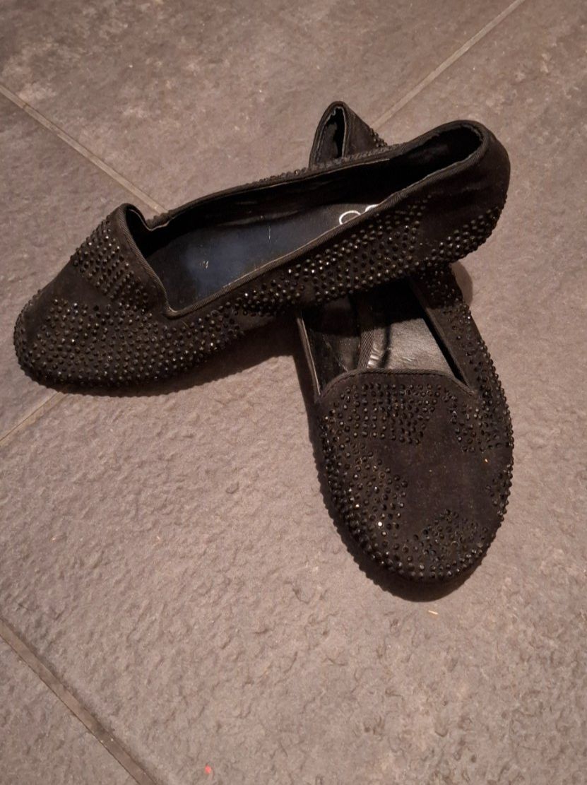 Aldo Chaussures femmes: Schwarze ALDO Ballerinas Gr. 37 mit Glitzer – D'occasion à Auw par Tschei-Pi 1