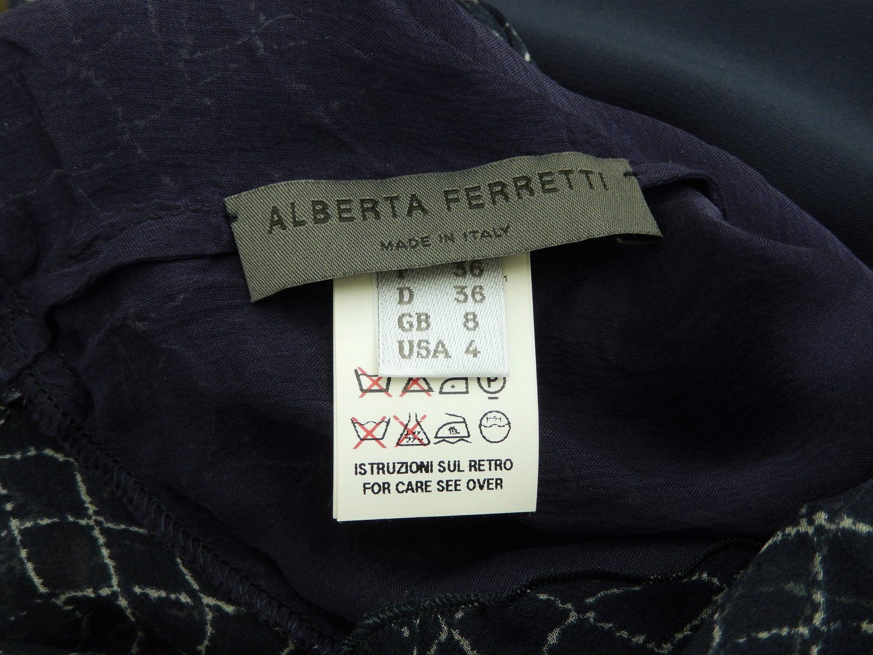 Tops: Orig. ALBERTA FERRETTI Seidentop Gr. XS – Gebraucht aus Tuggen von vivira 8