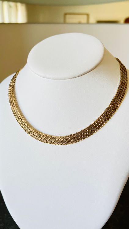 Collier Pendentif Amour En Plaqué Or Jaune - Bijou Avec Poinçon Cœur, Occasion