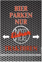 Blechschild-HIER PARKEN NUR EICHER DIESEL TRAKTOREN