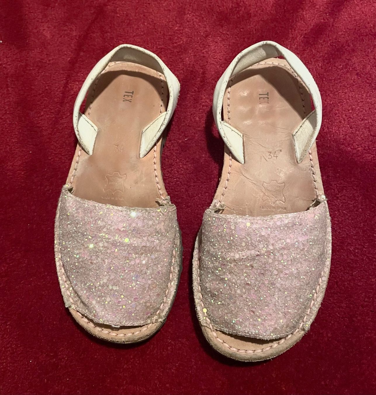 Schuhe für Mädchen: Mädchen Sandale, hellrosa-glitzer, Gr 34 – Gebraucht aus Zürich von Capetown14