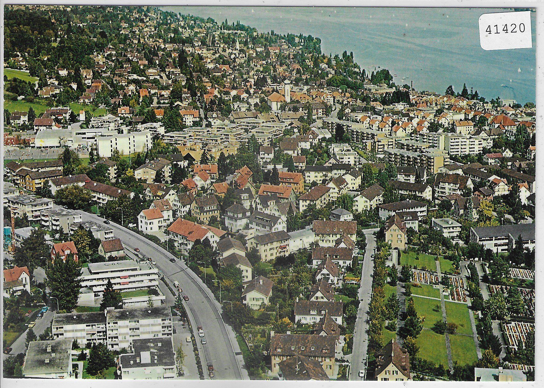 Cartoline postali: Flugaufnahme Thalwil – Usato da Ettingen venduto da Kartenplanet