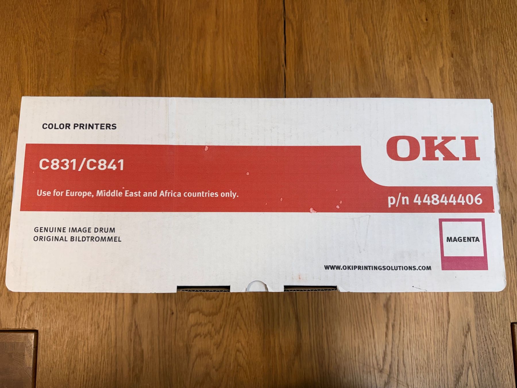 Oki Druckerpatronen & Toner: Oki Bildtrommel Magenta p/n 44844406 C831/C841 – Neu und originalverpackt aus Wil SG von gianon 1