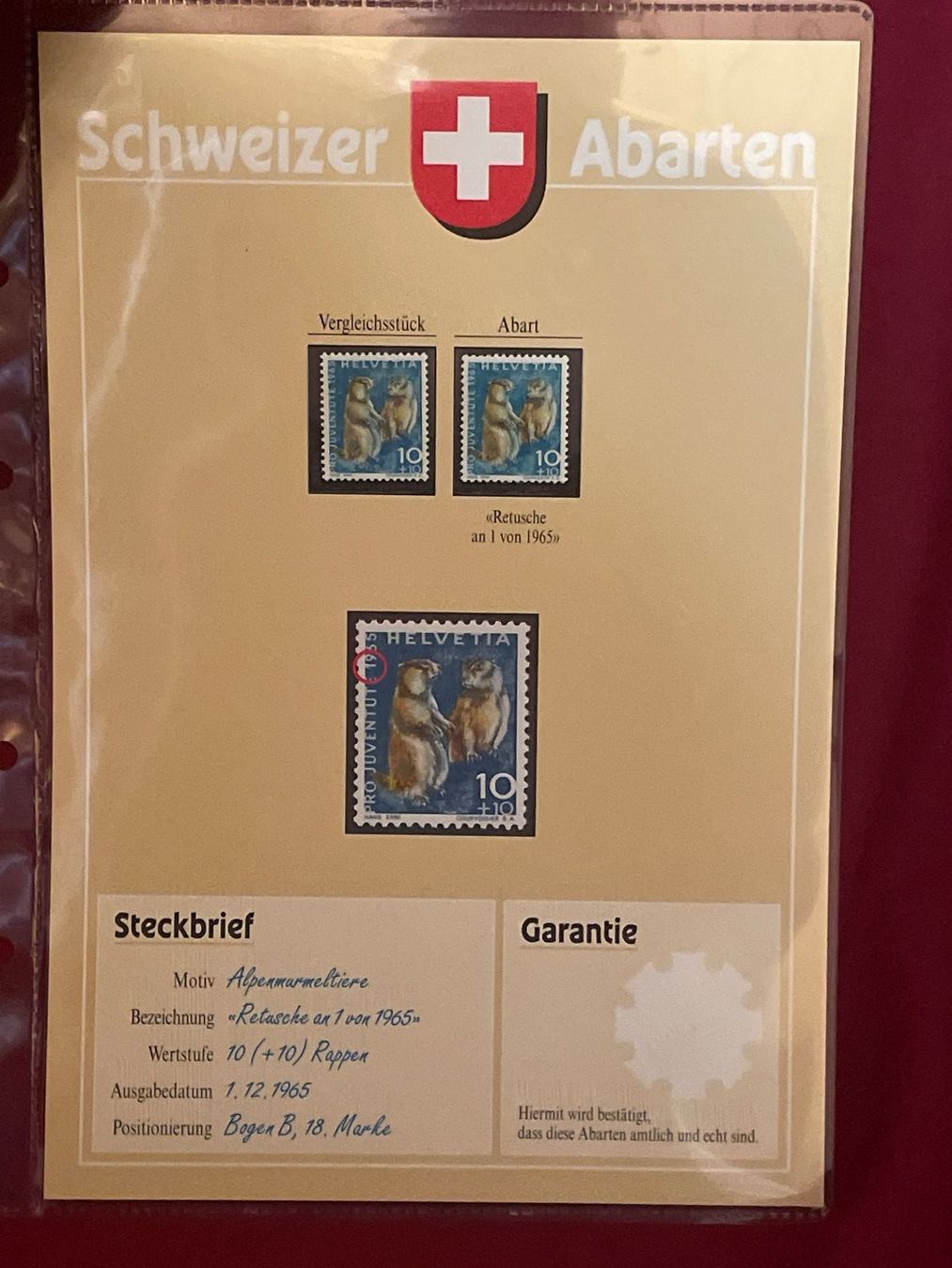 Tutti i francobolli: Schweizer Briefmarken Abarten Sammlung 36 Bätter – Usato da Schüpfen venduto da Schuepfen45 9