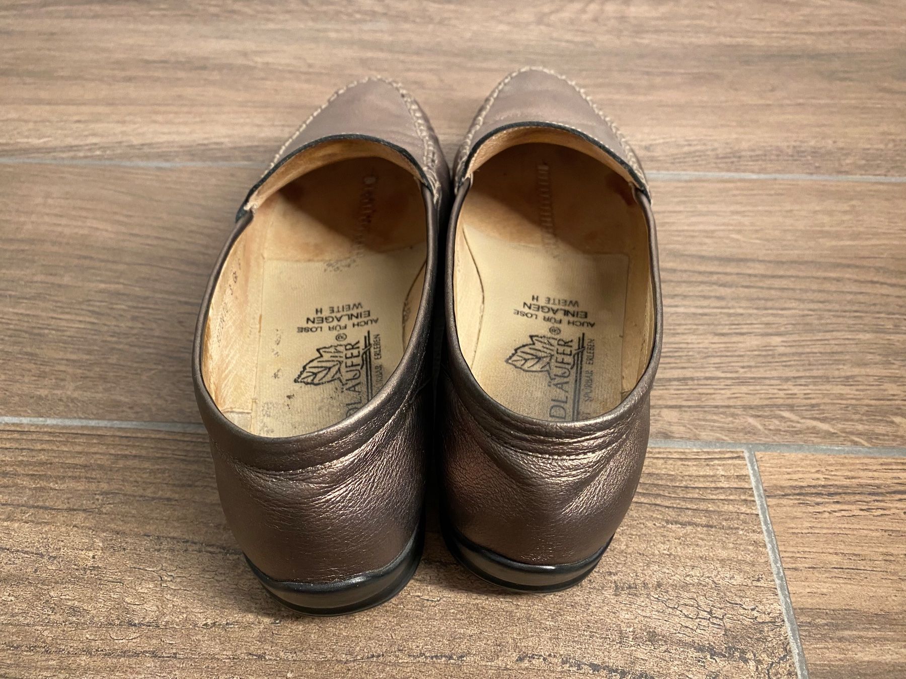 Damenschuhe: Waldläufer Mokkasins / Halbschuhe bronze Gr. 39 – Gebraucht aus Pratteln von a23_j2gs 3