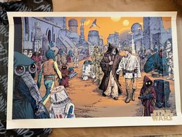 Original Star Wars Kunstdruck Filmposter von MONDO! Rarität!
