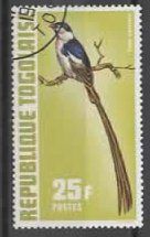 Alle Briefmarken: TOGO : LANGSCHWANZ-VOGEL (10 – Gebraucht aus Ruggell von Masescha