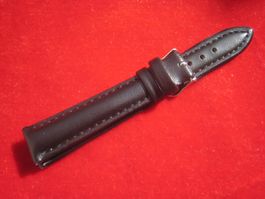 Echt Leder Uhrenarmband, Schwarz, Top Zustand, Neuwertig