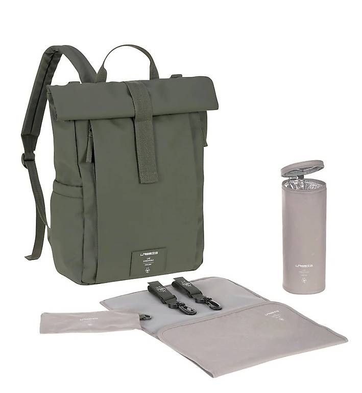 Zaini: Lässig Wickelrucksack Rolltop Up olive – Usato da Ittigen venduto da sch_s7db