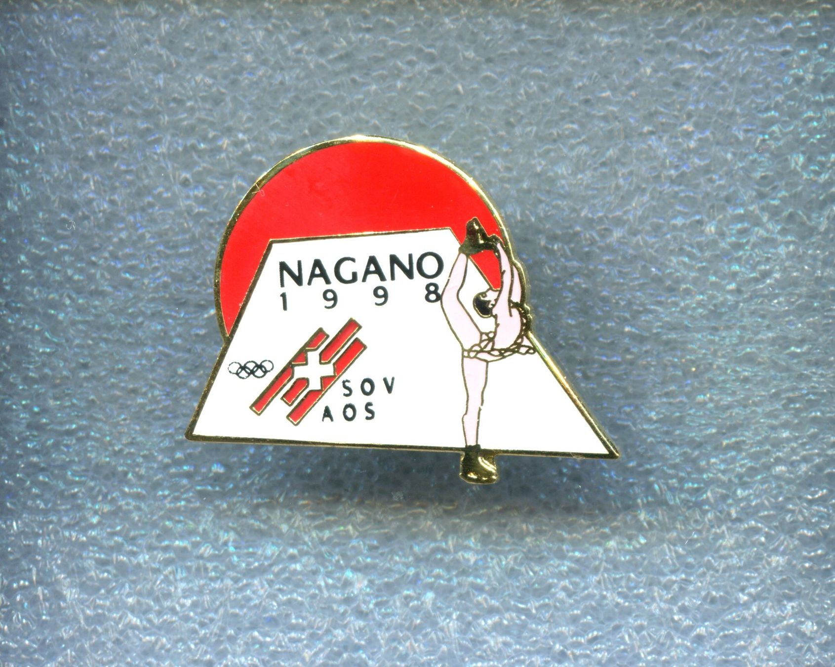 Placchette & Badge: Olympiade Nagano '98  EISKUNSTLAUF – Usato da Winterthur venduto da Sammleroase