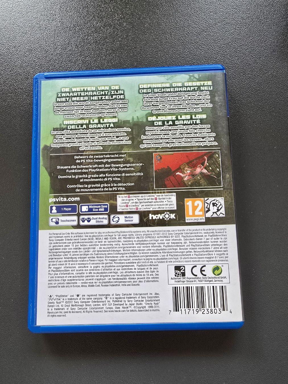 Sony Giochi: Gravity Rush PS Vita  – Usato da Chur venduto da 1996hiphop 1