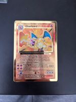 Pokemon Charizard Gold Card Base Set mod played