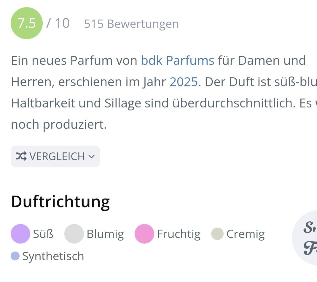 Profumi & Eau de Toilette: Impadia bdk Parfums Eau de Parfum 100 ml – Usato da St. Gallen venduto da CaliSunshine 3