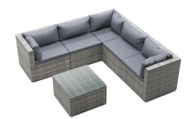Rattangarnitur CANBERRA L-Form 6-teilig, neu