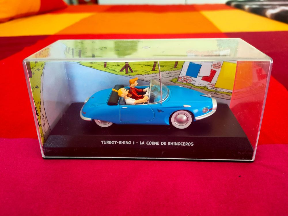 Miniature Nash Airflyte Atlas 1/43 – La Corne De Rhinocéros, Spirou Et Fantasio, Métal Noir