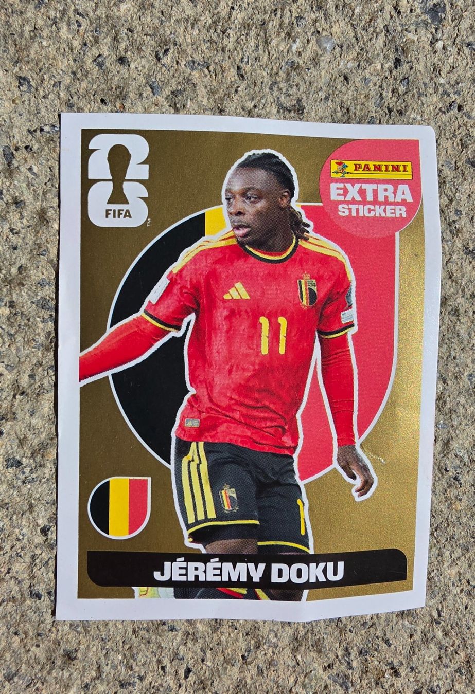 Panini Cartes à collectionner: Extra Panini Jérémy Doku GOLD – D'occasion à Zürich par sougia11 2