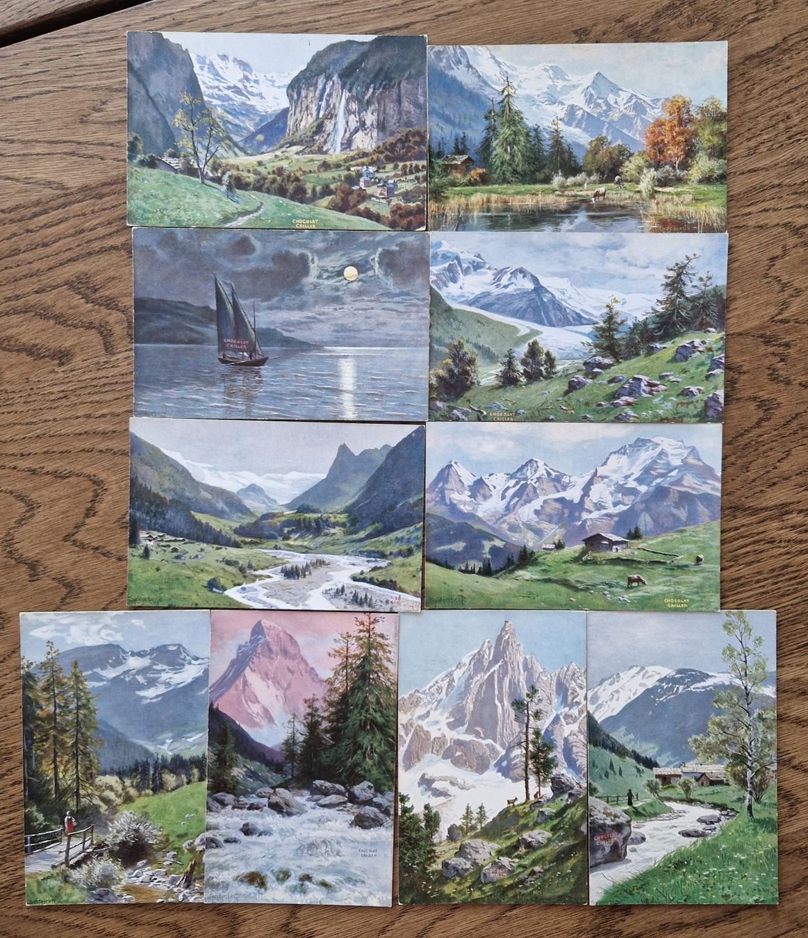 Cartoline postali: 10 Werbekarten Chocolat Cailler  – Usato da Ebikon venduto da Donar50 2
