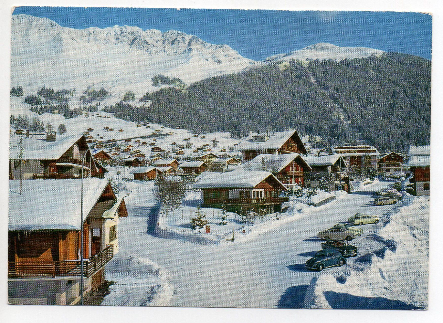 Ansichtskarten: VERBIER en hiver - Auto, VW-Käfer – Gebraucht aus Jona von philajona