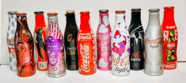 11 Coca-Cola Alu Flaschen
